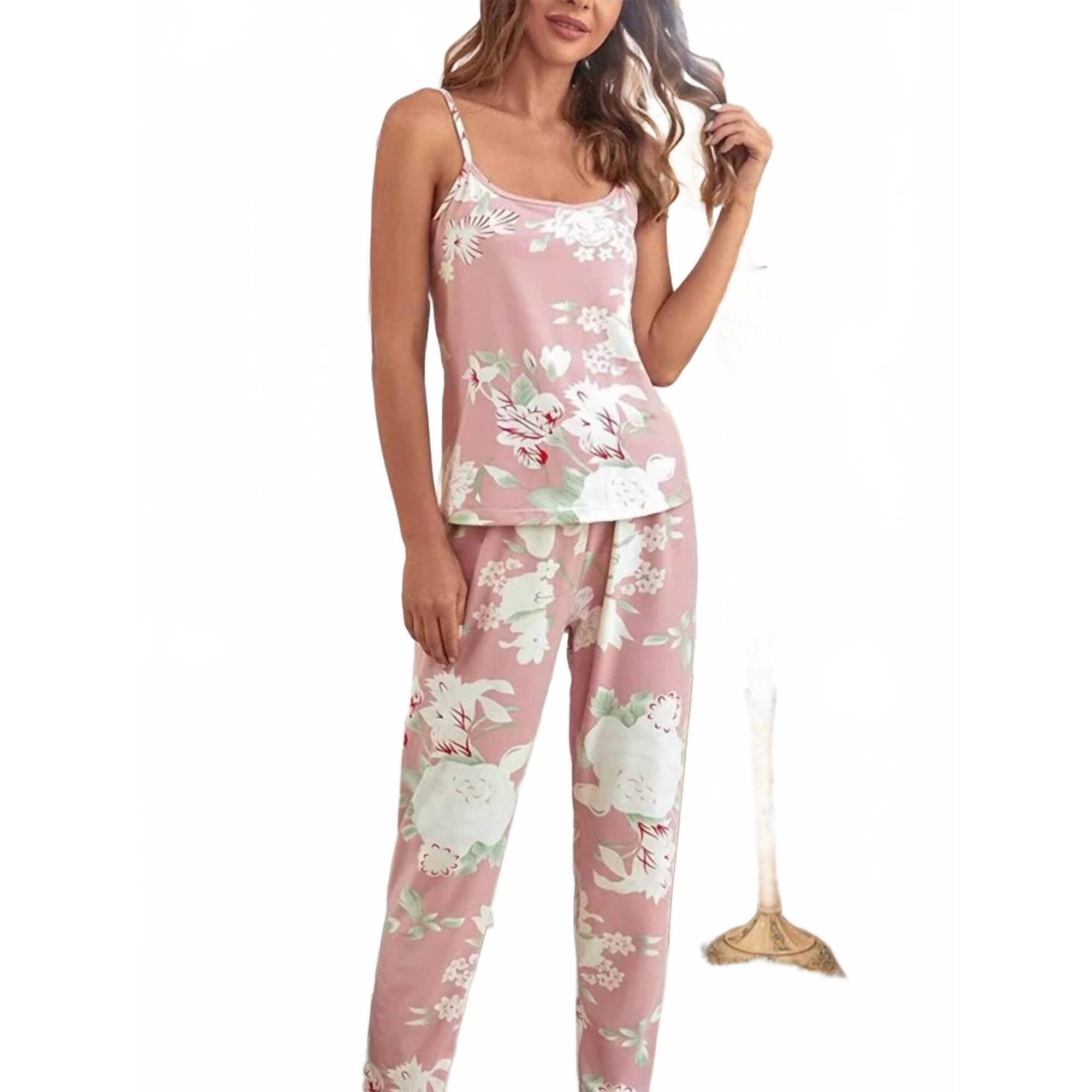New Wholesalesir 3 Piece Roses Pajama Set In Multi